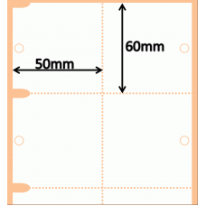 Bobina de Etiqueta de Papel Cartão - 50mm x 60mm - Caixa com 20 Unidades